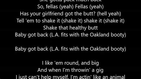 baby got back lyrics meaning